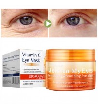 BIOAQUA Vitamin C Orange Moisturizing Refreshing and Soothing Eye Mask for Dark Circles 80gm